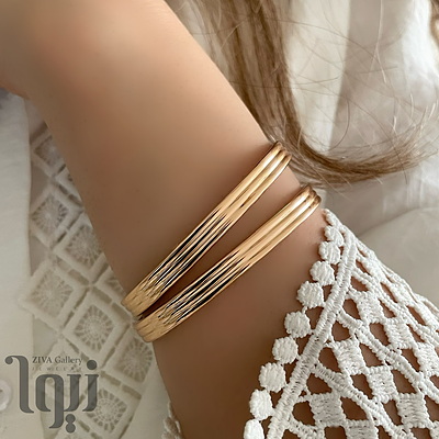 دستبند النگویی خطی آیینه ای ژوپینگ 