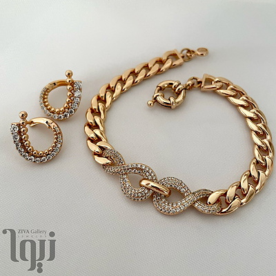 دستبند کارتیر بی نهایت و گوشواره ژوپینگ