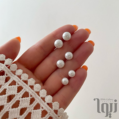 گوشواره مروارید سیلور ژوپینگ