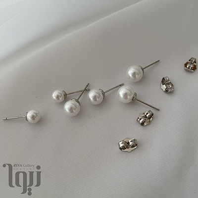 گوشواره مروارید سیلور ژوپینگ