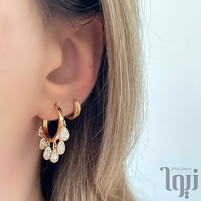 گوشواره حلقه کوچیک ساده ژوپینگ
