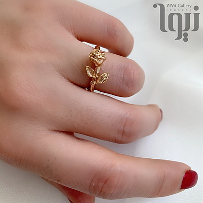 انگشتر گل رز ژوپینگ